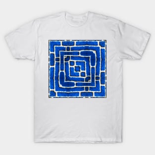 A BLUE BRİCK MAZE T-Shirt